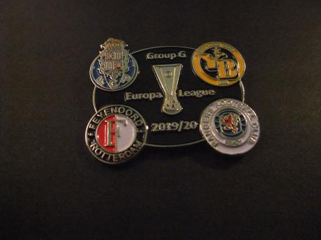 Europa League  voetbal Groep G 2019-2020 Feyenoord, FC Porto,Young Boys en Glasgow Rangers